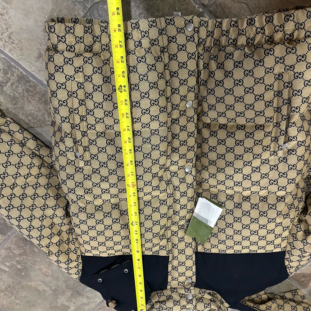 Men's Gucci GG canvas down puffer jacket size 52/extra large made in Italy - Picture 5 of 12